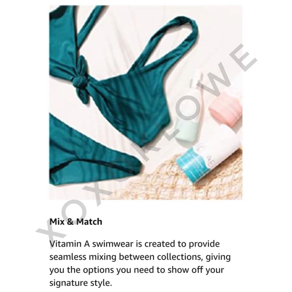 Vitamin A Neutra Bralette Bikini Top in Deep Blue NWT - Picture 11 of 13